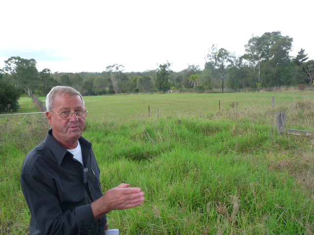 Gordon Morton, son of Lillian and William Morton at Plumpton site of Blacktown Native School